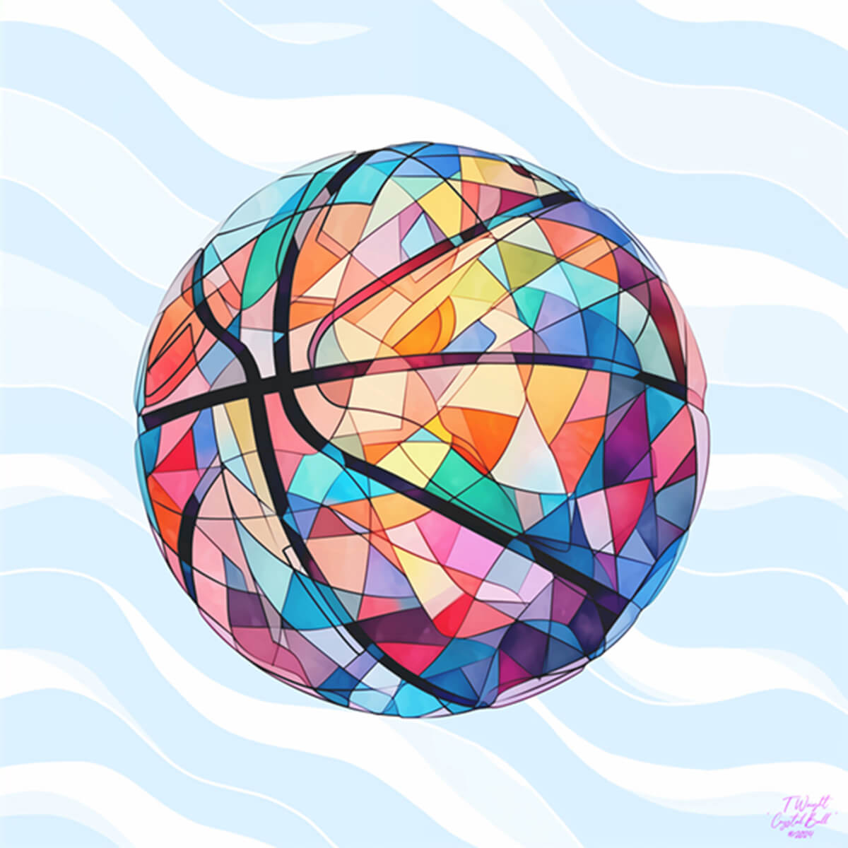 Crystal Ball Blue Wall Print