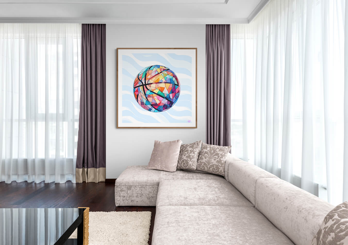 Crystal Ball Blue Wall Print