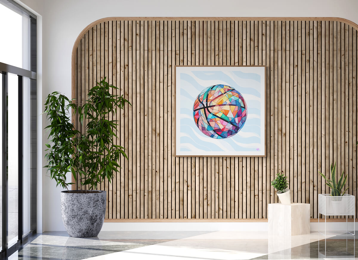 Crystal Ball Blue Wall Print