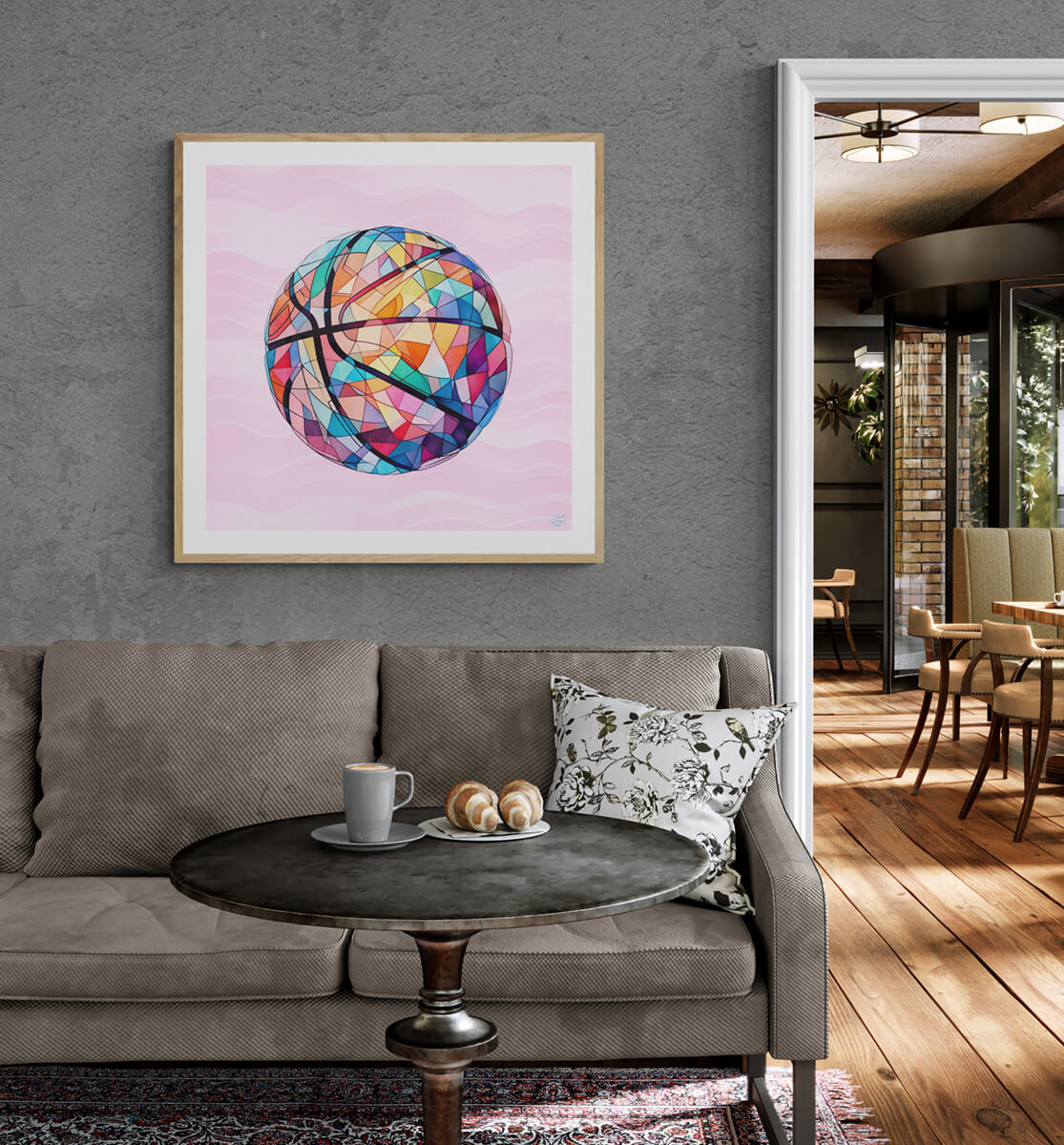 Crystal Ball Pink Wall Print