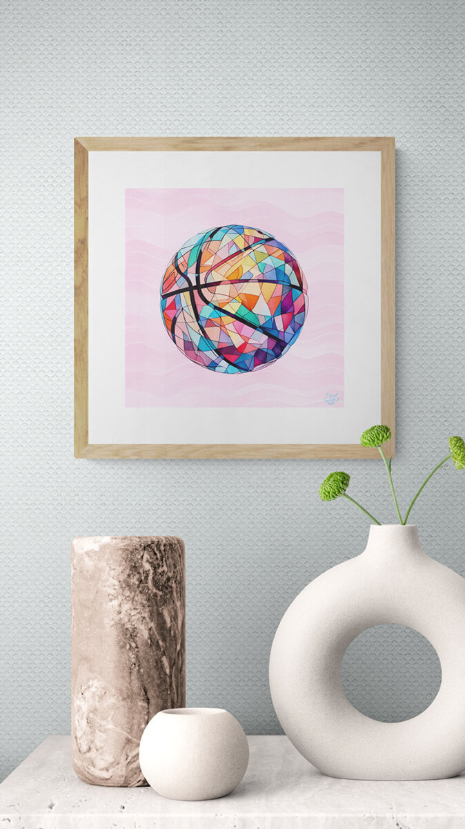 Crystal Ball Pink Wall Print