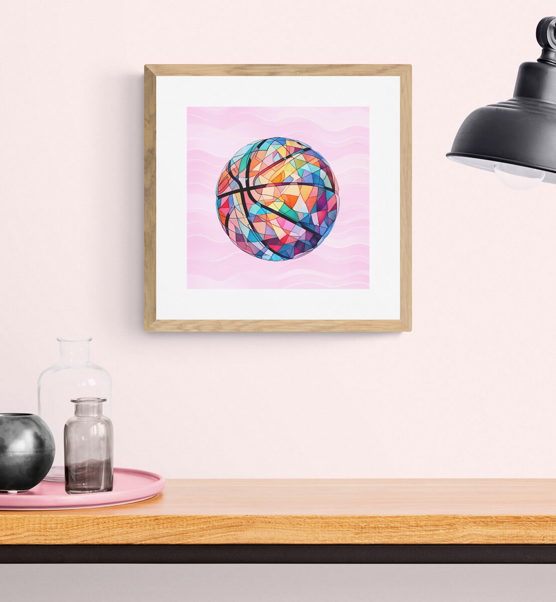 Crystal Ball Pink Wall Print